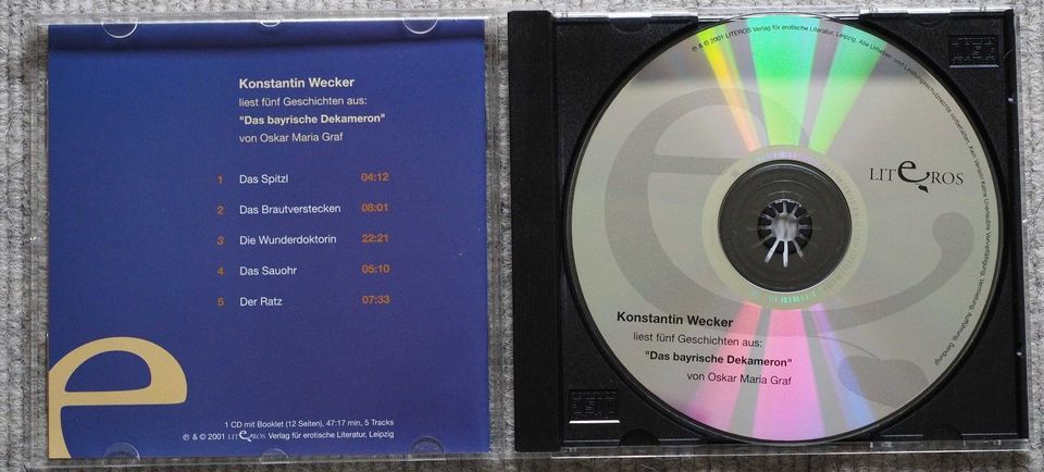 CD – Konstantin Wecker: Das bayrische Dekameron in Burgthann 