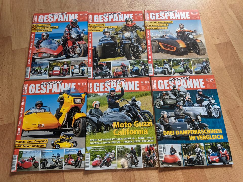 Motorrad Gespanne Zeitung Zeitschrift sidecar zijspan 2014 6stk in Radeberg