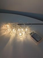 Lichterkette mit 10 Klammern für Foto Erinnerungen Batteriefach München - Bogenhausen Vorschau
