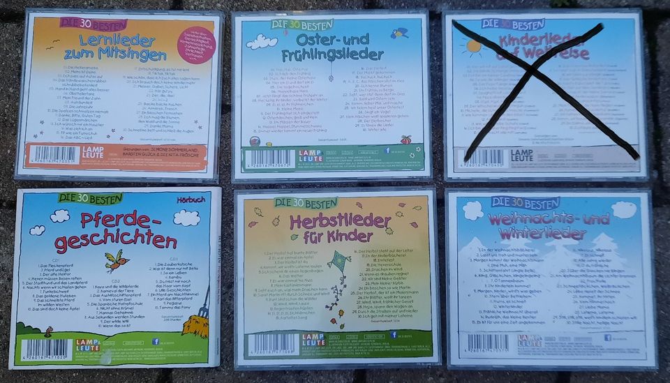 CD Kinderlieder die 30 besten Ostern Herbst Pferdegeschichten in Weisenheim am Sand
