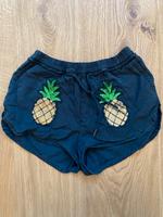 Shorts kurze Hose Ananas Glitzer Pailletten schwarz Gold Kordel Bayern - Marktredwitz Vorschau
