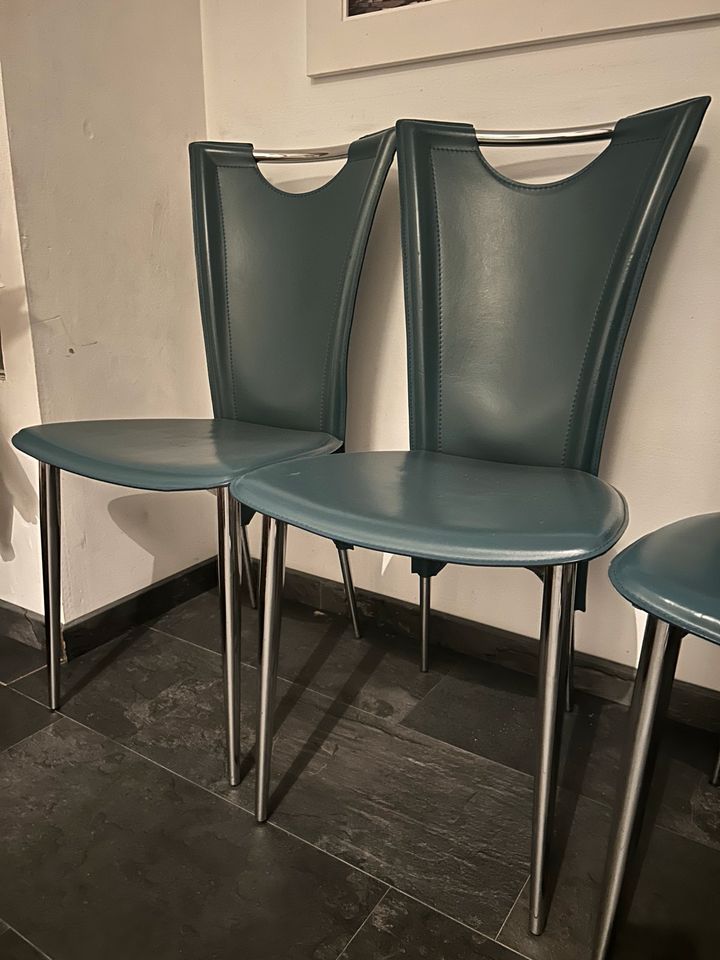 4x Stühle in Echtleder in Herford