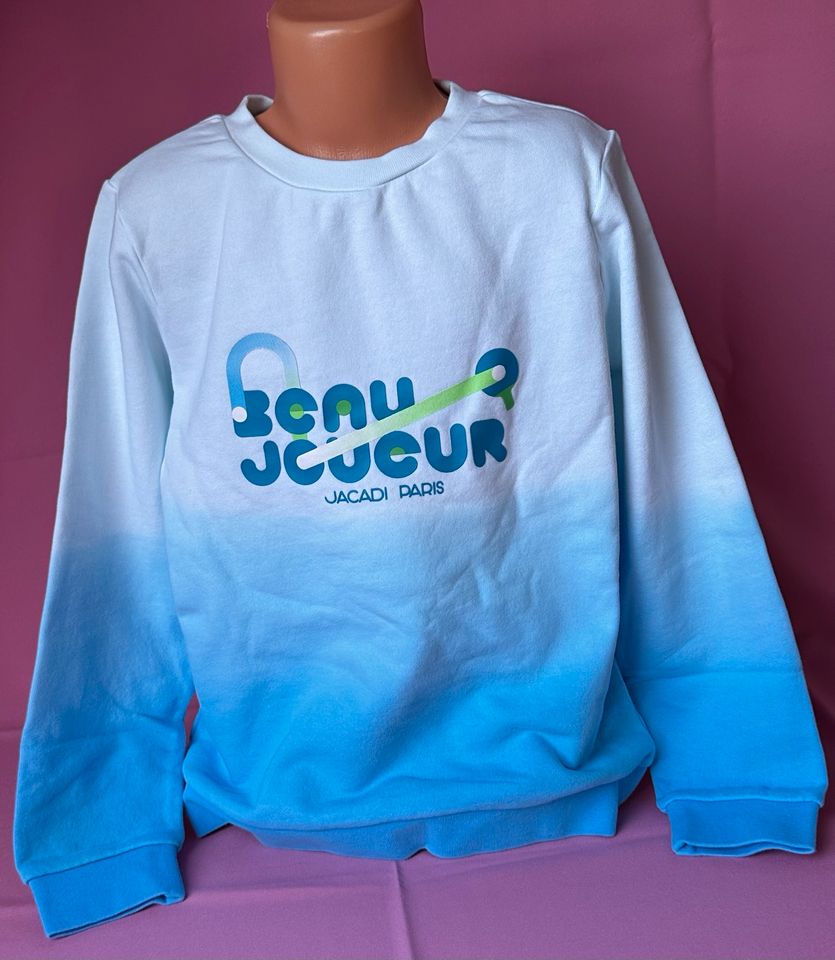 Jungen Pullover Blau Farbverlauf Größe 140 Jacadi Paris in Burscheid