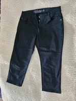 Gina schwarze Sommerhose Jeanshose Jeansshorts 40 in 3/4 Nordrhein-Westfalen - Düren Vorschau