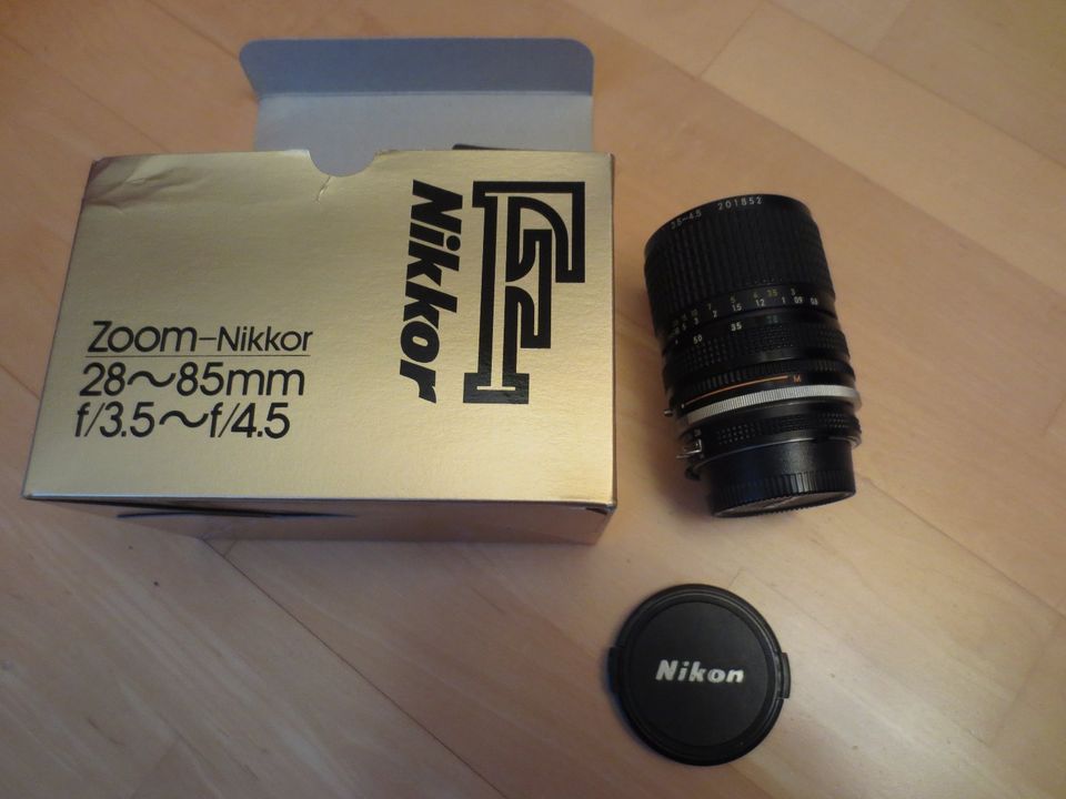 Nikon Nikkor Zoom Objektiv NEUWERTIG 28-85 mm F3,5-F4,5 in Gelnhausen