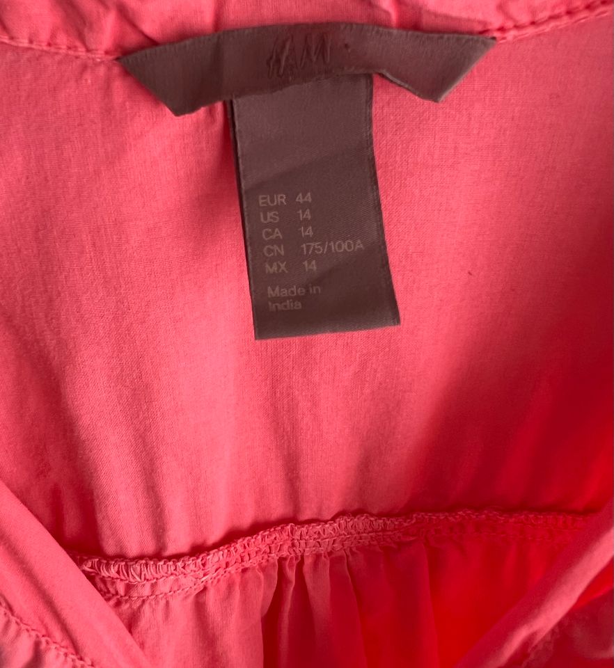 H&M Bluse Hemd Gr. 44 XXL Koralle in Kernen im Remstal