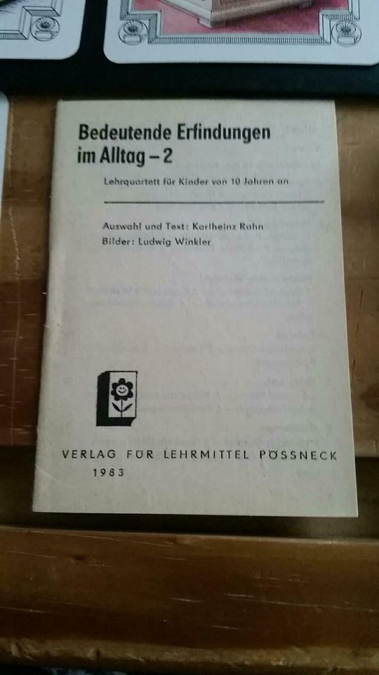 DDR Kartenspiel Bedeutende Erfindungen II komplett mit Schachtel in Rosenberg