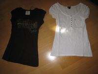 2 Damen T-Shirts, weiß und dunkelbraun Gr. S Bayern - Schwarzenbach a d Saale Vorschau