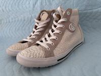 Armani Jeans Hightop Sneakers neuwertig beige grau weiß Innenstadt - Köln Altstadt Vorschau