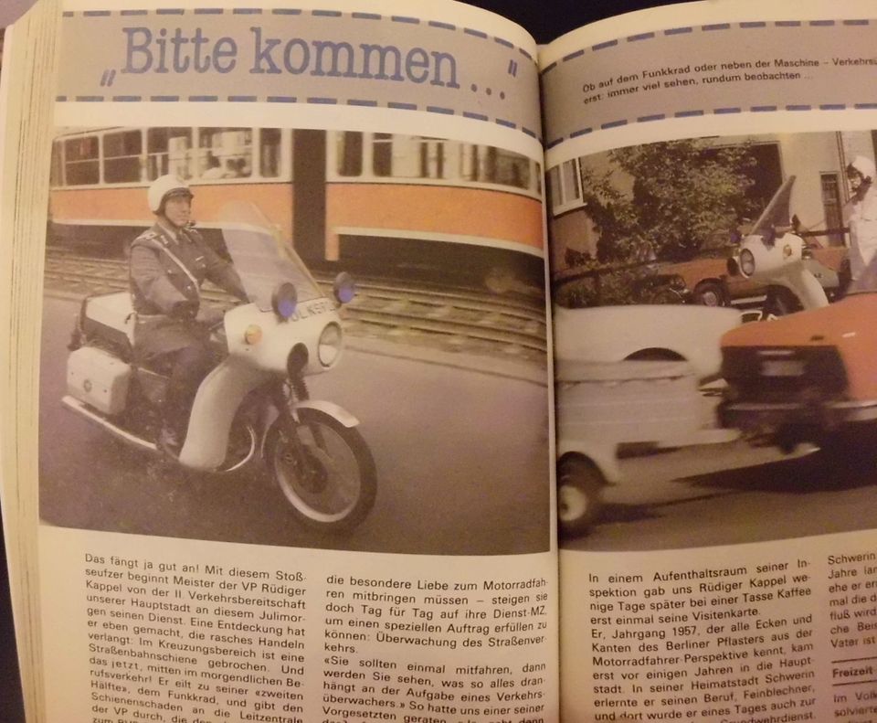 Buch MZ ETZ 250 F DDR Volkspolizei VOPO VP IFA ZIL Simson SR 50 A in Beverungen