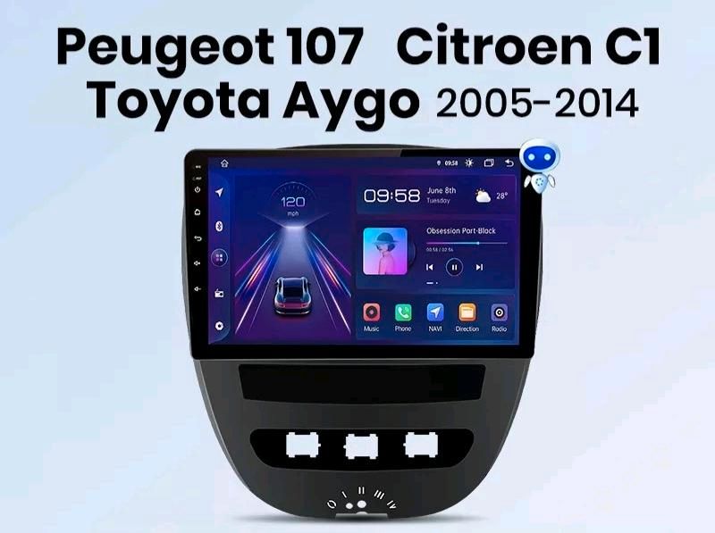 Android Autoradio für Peugeot 107 Toyota Aygo Citroen C1 2005-201 in Burghausen