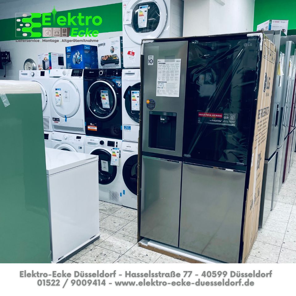 Side by Side Kühlschrank Gefriertruhe Waschmaschine Wäschetrockner Elektroherd in Ratingen