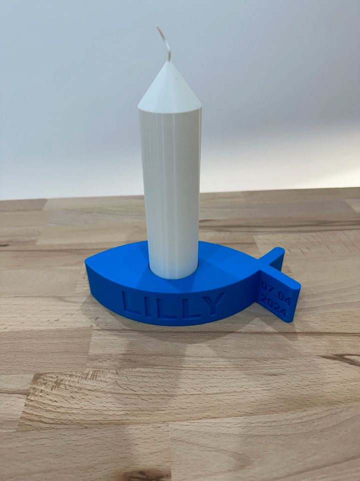 3D Druck Kommunion Fisch Kerzenhalter in Meschede