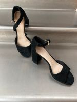 Schwarze Sling Peeptoe Pumps Leder 38 Aachen - Aachen-Mitte Vorschau