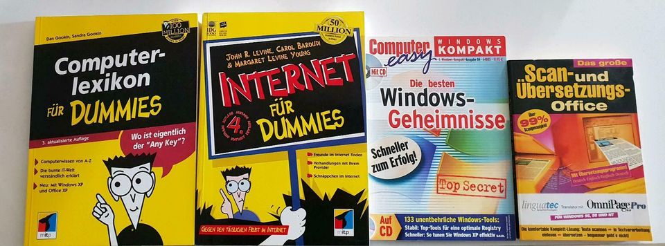 4 Bücher:Computerlexikon + Internet für DUMMIES/ Windows / Office in Schopfheim