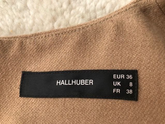 Hallhuber Kleid Beige Nude Wollanteil Gr. 36 S Neuw. in Essen