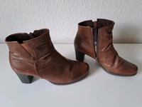 Gabor Schuhe Stiefelette Leder braun Absatz Gr. 39 / 6 wie NEU Sachsen - Heidenau Vorschau