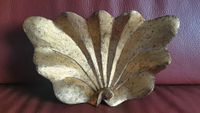 Wunderschöne antike Muschelschale, Gold Vintage, Holz, L 30.5 cm Nordrhein-Westfalen - Paderborn Vorschau