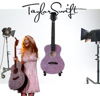 MINIATURGITARRE TAYLOR SWIFT „RAINBOW PINK“, HALBAKUSTISCH Niedersachsen - Nordhorn Vorschau