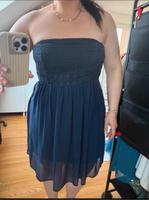 Abendkleid dunkelblau mit Spitze trägerlos wunderschön Saarland - Sulzbach (Saar) Vorschau