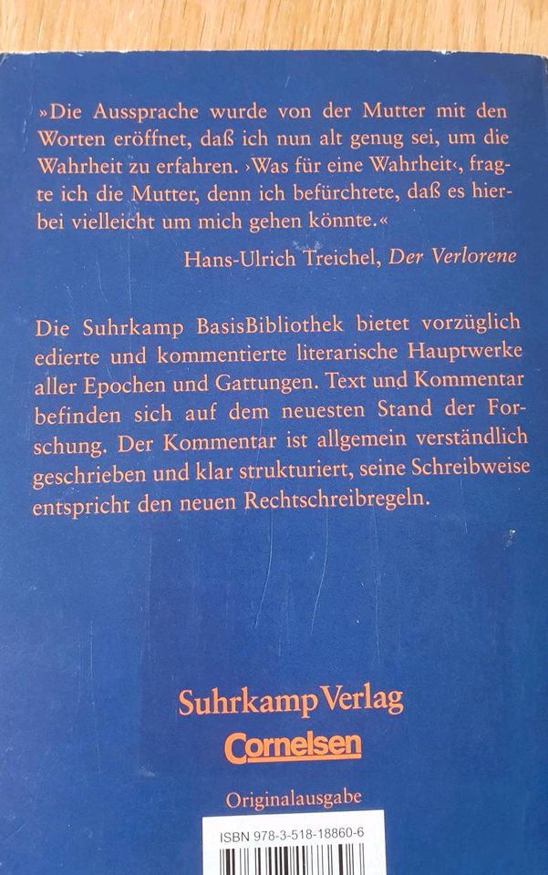 Hans-Ulrich Treichel , Der Verlorene in Neu Wulmstorf