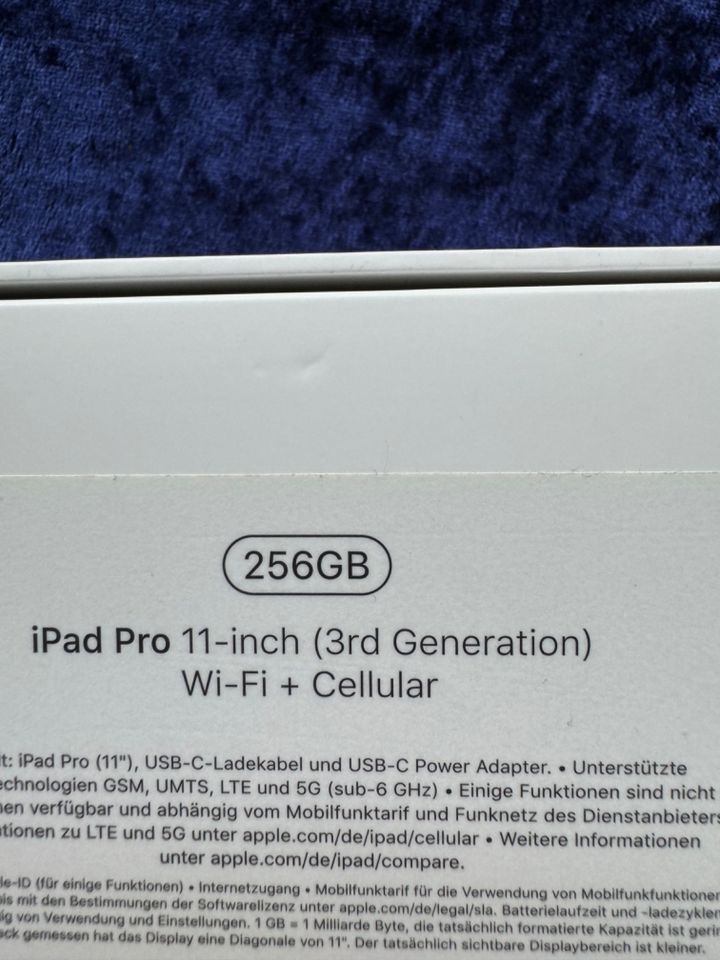 iPad Pro 11″ Wifi + Cellular 256 GB (Wie NEU)❗️❗️ in Köln