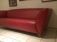 Sofa Couch 3 Sitzer aus rotem Leder Nordrhein-Westfalen - Hückelhoven Vorschau