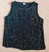 Festliches Top Gr. L 40 schwarz m Pailletten Bluse Alba Moda edel Niedersachsen - Celle Vorschau