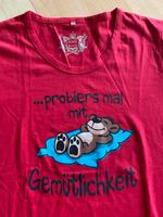 Sprüche Shirt probiers mal mit Gemütlichkeit XXL 44 36 rot Baden-Württemberg - Elzach Vorschau
