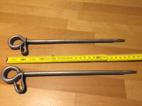 2 Zeltnägel Nagel Hering mit Haken 28 cm Erdnagel Aluminium Rheinland-Pfalz - Daun Vorschau