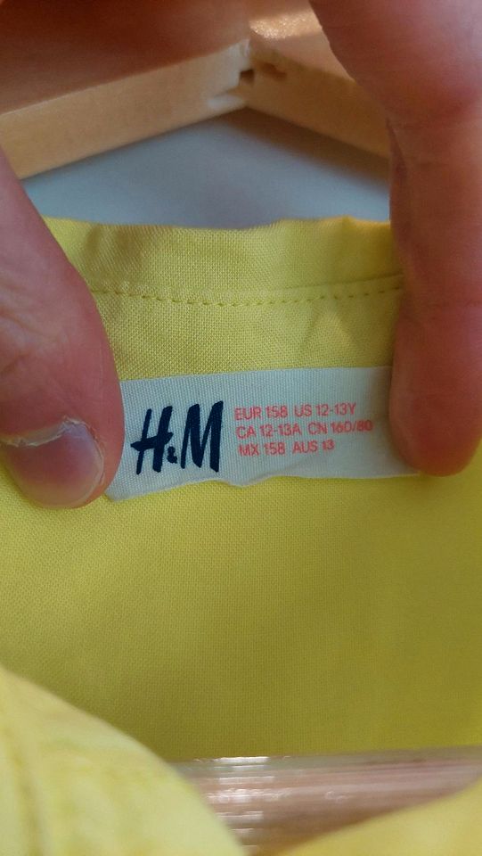 Gelbe Ärmellose Bluse H&M Mädchen Größe EUR 158 in Dresden