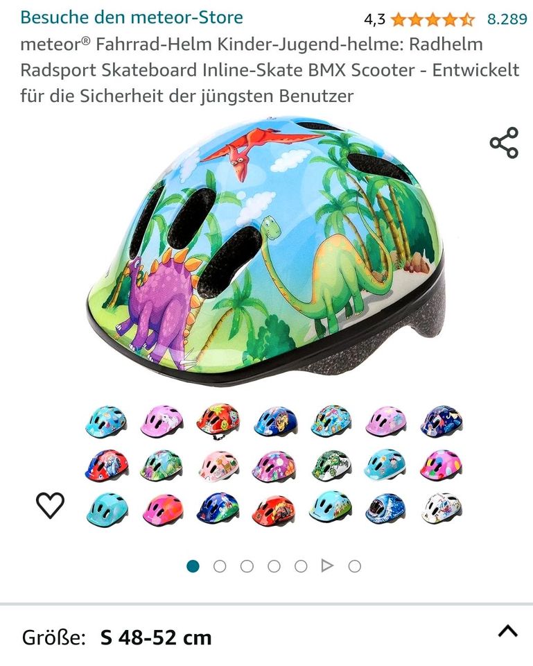 Kinder Fahrradhelm Gr.S 48-52 cm in Weilmünster