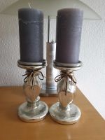 2 Kerzenständer mit Stumpenkerkerzen Niedersachsen - Celle Vorschau