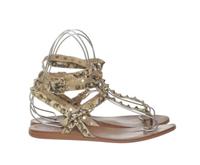 Sandalen zehentrenner von Ash Gr 38 Goldene Nieten Schlange Hessen - Echzell  Vorschau
