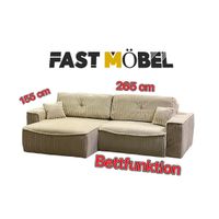 NEU ! Ecksofa PIA CORD Hellbeige ! Bettfunktion ! + Kissen Nordrhein-Westfalen - Löhne Vorschau