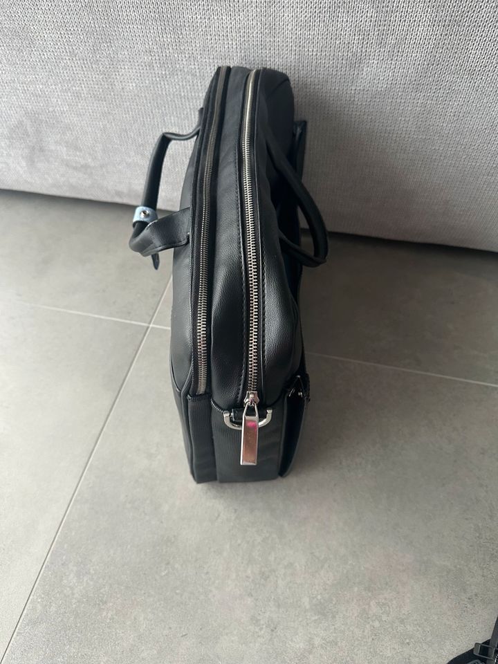 Calvin Klein Laptoptasche, Aktentasche, Leder, schwarz in Hofheim am Taunus