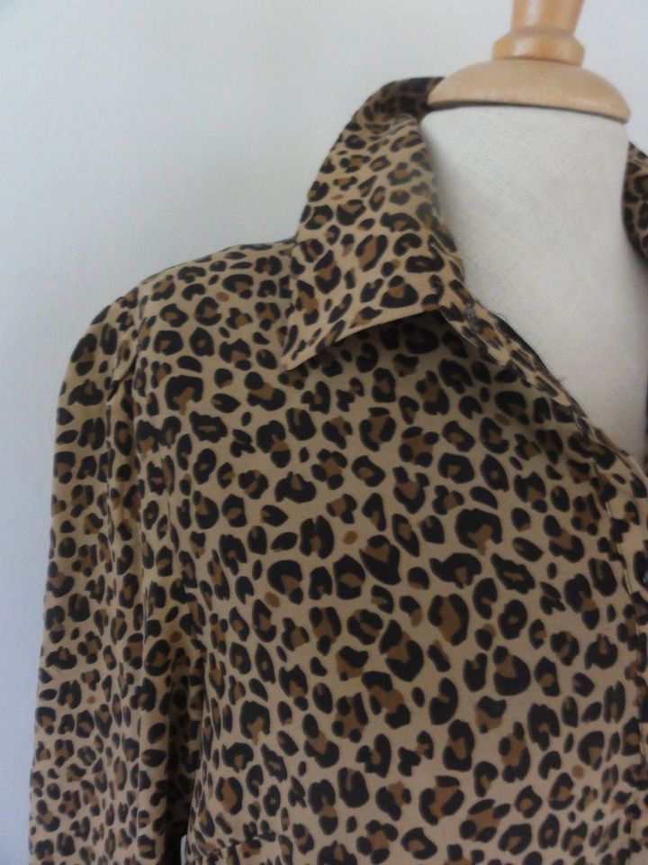 Marc Cain Kleid Minikleid Leopard Print 100 % Seide N3 38 40 top in Krefeld