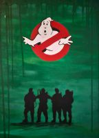 Gemälde GHOSTBUSTERS "RETRO" Handmade Baden-Württemberg - Igersheim Vorschau