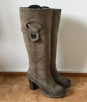 Neuwertige Leder Stiefel von MISS SIXTY, taupefarben Bayern - Würzburg Vorschau