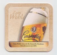 Bierdeckel Einsiedler Brauerei Chemnitz eckig beidseitig bedruckt Sachsen-Anhalt - Bad Kösen Vorschau