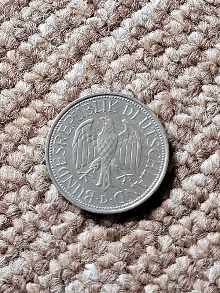 Münze 1 deutsche Mark 1992 D sammeln in Hildburghausen