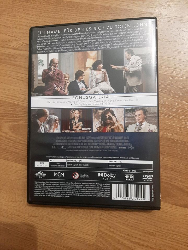 DVD Film, House of Gucci in Küssaberg