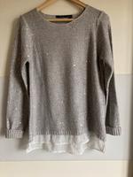 Pullover mit Blusenrand und Pailletten Niedersachsen - Peine Vorschau