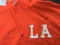 Longsleeve/Hoodie, „LA“, NEU, rotorange, Größe 36/38 Bayern - Leinach Vorschau