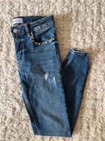 Skinny Jeans von Zara mit Löchern und Steinen Niedersachsen - Neetze Vorschau