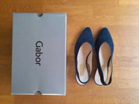 Gabor Slingback Pumps Wildleder, bluette/blau 39, neuwertig! Frankfurt am Main - Bockenheim Vorschau