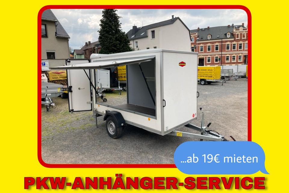 Koffer-Anhänger mieten - Nr.: 27 / 3,00x1,50x1,75m - 1500kg in Wilkau-Haßlau