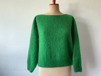 Woll-Pullover Strick-Pulli Wolle Italy Grün Onesize S M L TOP Nordrhein-Westfalen - Pulheim Vorschau