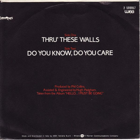 Phil Collins – Thru' These Walls in Morsbach