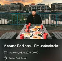 4x Assane Badiane - Freundeskreis Tour Essen 03.12. AUSVERKAUFT Dortmund - Innenstadt-West Vorschau